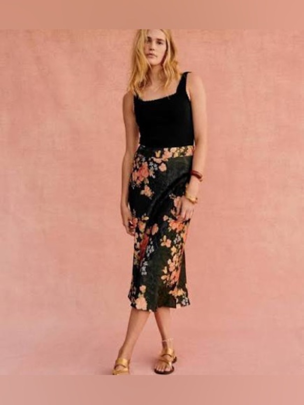 Sézane Bias Skirt, EU 46